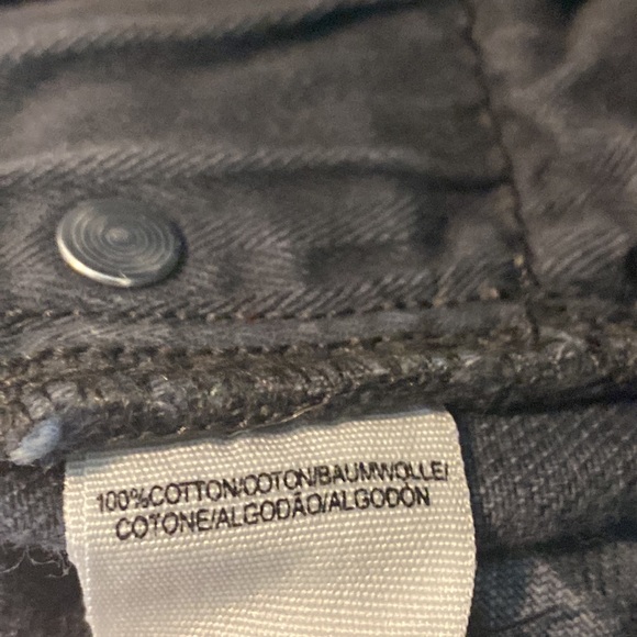 Free People Distressed Black Raw Hem Denim Shorts - Picture 5 of 6